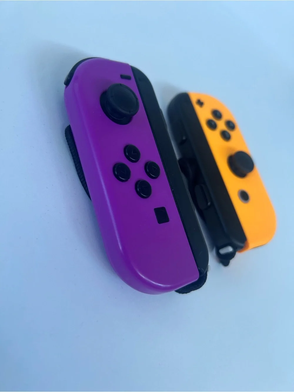 Nintendo Purple Left & Orange Right Joy-Con Controller Pair